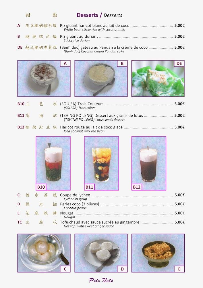 New Saveurs d'Asie - Menu Image 3